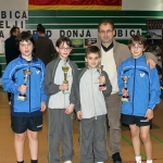Ivan, Jana, Karlo i Luka sa trenerom